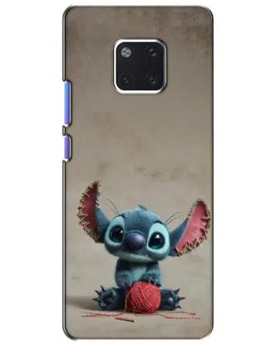 Чехол для Huawei Mate 20 Pro (LYA-L09, LYA-L29) с картинкой «Стич на коричневом фоне»