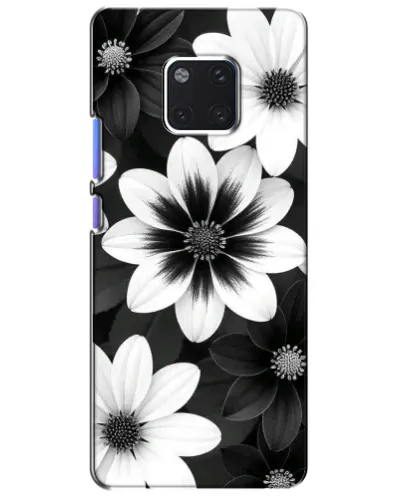 Чехол для Huawei Mate 20 Pro (LYA-L09, LYA-L29) с картинкой «Монохромные астры» Чехол для Huawei Mate 20 Pro (LYA-L09, LYA-L29) с картинкой «Монохромные астры»