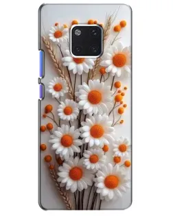Чохол для Huawei Mate 20 Pro (LYA-L09, LYA-L29) з картинкою «Білі сухоцвіти»