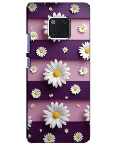 Чехол для Huawei Mate 20 Pro (LYA-L09, LYA-L29) с картинкой «Ромашки на фиолетовом» Чехол для Huawei Mate 20 Pro (LYA-L09, LYA-L29) с картинкой «Ромашки на фиолетовом»