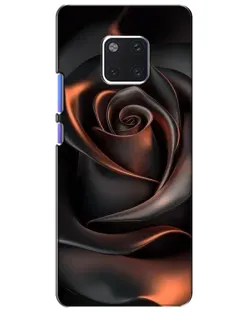 Чохол для Huawei Mate 20 Pro (LYA-L09, LYA-L29) з картинкою «Шовкова чорна троянда»