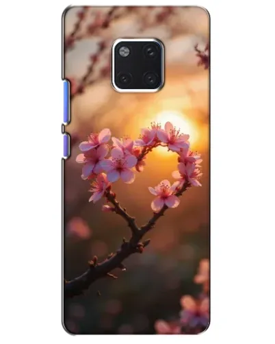 Чехол для Huawei Mate 20 Pro (LYA-L09, LYA-L29) с картинкой «Розовый цвет сердце на фоне заката» Чехол для Huawei Mate 20 Pro (LYA-L09, LYA-L29) с картинкой «Розовый цвет сердце на фоне заката»