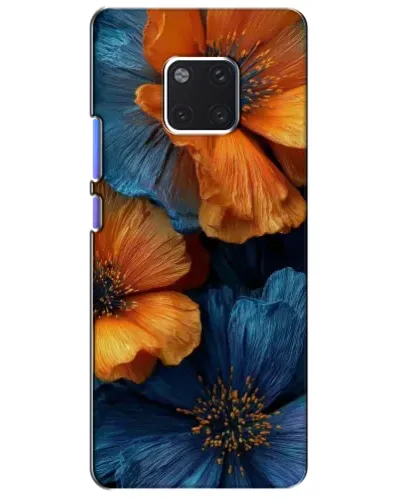 Чехол для Huawei Mate 20 Pro (LYA-L09, LYA-L29) с картинкой «Яркая сине-оранжевая флора» Чехол для Huawei Mate 20 Pro (LYA-L09, LYA-L29) с картинкой «Яркая сине-оранжевая флора»
