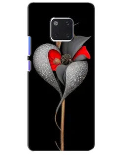 Чохол для Huawei Mate 20 Pro (LYA-L09, LYA-L29) з картинкою «Срібна фантазійна квітка»