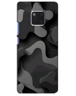 Чехол для Huawei Mate 20 Pro (LYA-L09, LYA-L29) с картинкой «Темный абстрактный камуфляж»