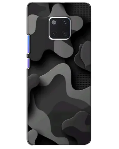 Чехол для Huawei Mate 20 Pro (LYA-L09, LYA-L29) с картинкой «Темный абстрактный камуфляж»