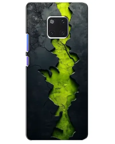 Чехол для Huawei Mate 20 Pro (LYA-L09, LYA-L29) с картинкой «Салатовый разлом скалы»