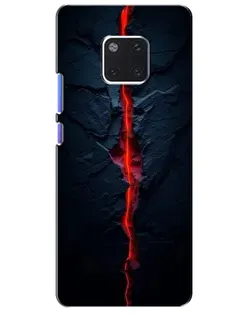 Чехол для Huawei Mate 20 Pro (LYA-L09, LYA-L29) с картинкой «Kрасная лавовая трещина»