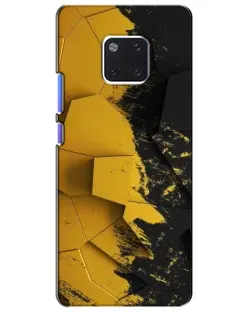 Чехол для Huawei Mate 20 Pro (LYA-L09, LYA-L29) с картинкой «Золотые осколки геометрии»