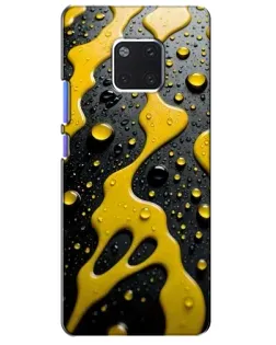 Чехол для Huawei Mate 20 Pro (LYA-L09, LYA-L29) с картинкой «Жидкое желтое золото»