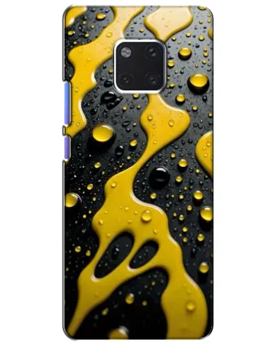 Чехол для Huawei Mate 20 Pro (LYA-L09, LYA-L29) с картинкой «Жидкое желтое золото»