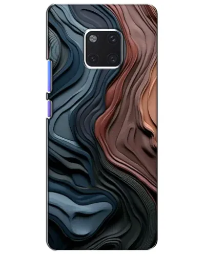 Чехол для Huawei Mate 20 Pro (LYA-L09, LYA-L29) с картинкой «Цветные волны каньона»
