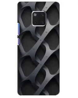 Чехол для Huawei Mate 20 Pro (LYA-L09, LYA-L29) с картинкой «Объемное серое плетение»