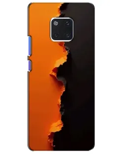 Чехол для Huawei Mate 20 Pro (LYA-L09, LYA-L29) с картинкой «Оранжевый разлом»