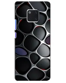 Чехол для Huawei Mate 20 Pro (LYA-L09, LYA-L29) с картинкой «Объемная темная решетка»