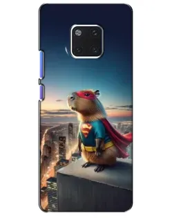 Чехол для Huawei Mate 20 Pro (LYA-L09, LYA-L29) с картинкой «Капи-мен супергерой» Чехол для Huawei Mate 20 Pro (LYA-L09, LYA-L29) с картинкой «Капи-мен супергерой»