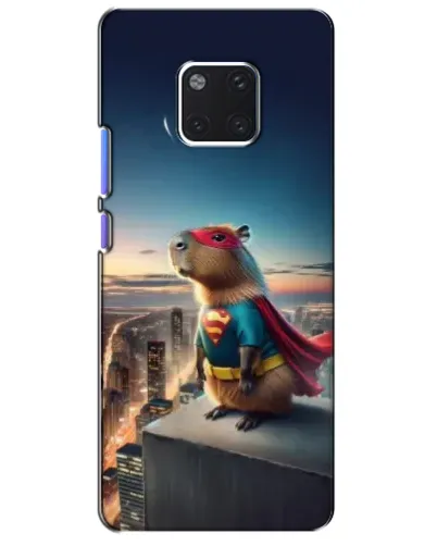 Чехол для Huawei Mate 20 Pro (LYA-L09, LYA-L29) с картинкой «Капи-мен супергерой»