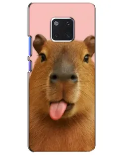Чехол для Huawei Mate 20 Pro (LYA-L09, LYA-L29) с картинкой «Капибара с языком» Чехол для Huawei Mate 20 Pro (LYA-L09, LYA-L29) с картинкой «Капибара с языком»