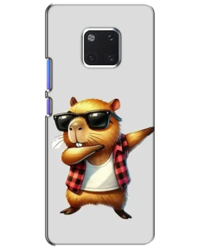 Чехол для Huawei Mate 20 Pro (LYA-L09, LYA-L29) с картинкой «Капибара рэпер даб»