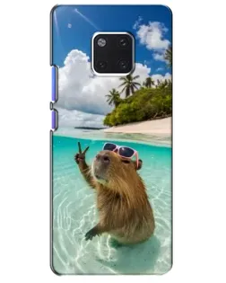 Чехол для Huawei Mate 20 Pro (LYA-L09, LYA-L29) с картинкой «Капибара на море» Чехол для Huawei Mate 20 Pro (LYA-L09, LYA-L29) с картинкой «Капибара на море»