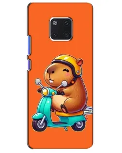 Чехол для Huawei Mate 20 Pro (LYA-L09, LYA-L29) с картинкой «Капибара на скутере» Чехол для Huawei Mate 20 Pro (LYA-L09, LYA-L29) с картинкой «Капибара на скутере»