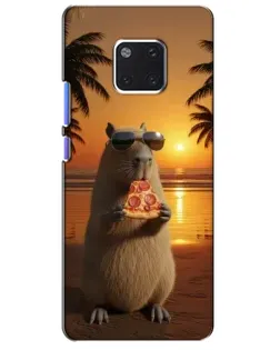 Чехол для Huawei Mate 20 Pro (LYA-L09, LYA-L29) с картинкой «Капибара с пиццей» Чехол для Huawei Mate 20 Pro (LYA-L09, LYA-L29) с картинкой «Капибара с пиццей»