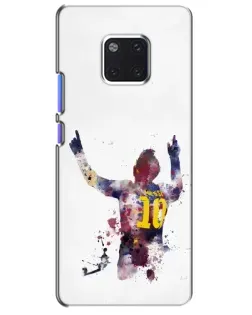 Чехол для Huawei Mate 20 Pro (LYA-L09, LYA-L29) с картинкой «Акварельный Месси Барселона»