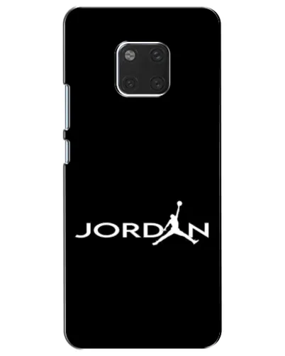 Чехол для Huawei Mate 20 (HMA-L09, HMA-L29) с картинкой «Jordan White Logo»