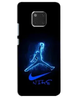 Чехол для Huawei Mate 20 (HMA-L09, HMA-L29) с картинкой «Jordan Neon Blue»