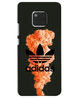 Чехол для Huawei Mate 20 (HMA-L09, HMA-L29) с картинкой «Оранжевый дым Adidas»