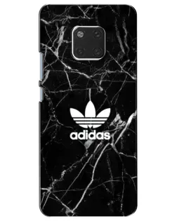 Чехол для Huawei Mate 20 (HMA-L09, HMA-L29) с картинкой «Белый мрамор Adidas»