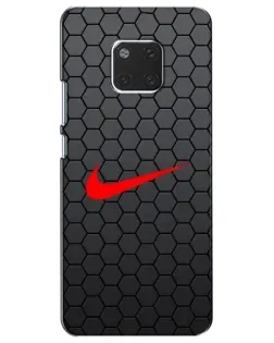 Чехол для Huawei Mate 20 (HMA-L09, HMA-L29) с картинкой «Nike — карбоновая сетка»