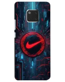 Чехол для Huawei Mate 20 (HMA-L09, HMA-L29) с картинкой «Техногенный стиль Nike»