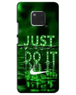 Чехол для Huawei Mate 20 (HMA-L09, HMA-L29) с картинкой «Зеленый неоновый Nike»