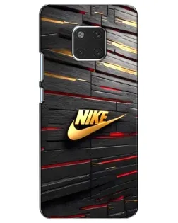 Чехол для Huawei Mate 20 (HMA-L09, HMA-L29) с картинкой «Золотой Nike на металле»