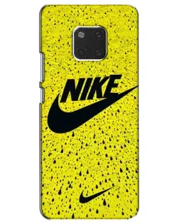 Чехол для Huawei Mate 20 (HMA-L09, HMA-L29) с картинкой «Желтый текстурный Nike»