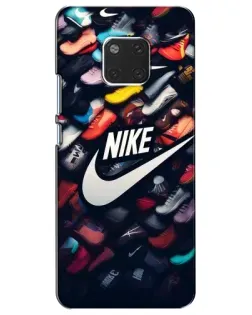 Чехол для Huawei Mate 20 (HMA-L09, HMA-L29) с картинкой «Коллекция кроссовок Nike»