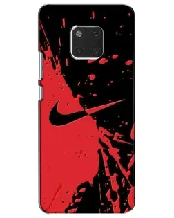 Чехол для Huawei Mate 20 (HMA-L09, HMA-L29) с картинкой «Красные брызги Nike» Чехол для Huawei Mate 20 (HMA-L09, HMA-L29) с картинкой «Красные брызги Nike»