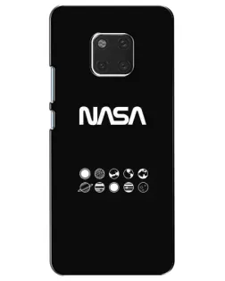 Чехол для Huawei Mate 20 (HMA-L09, HMA-L29) с картинкой «NASA — технический принт»