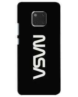Чехол для Huawei Mate 20 (HMA-L09, HMA-L29) с картинкой «NASA — вертикальный логотип»