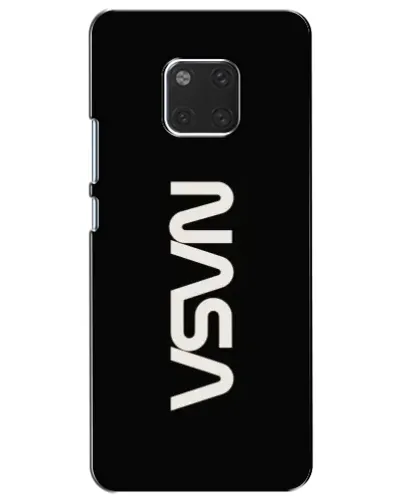 Чехол для Huawei Mate 20 (HMA-L09, HMA-L29) с картинкой «NASA — вертикальный логотип»