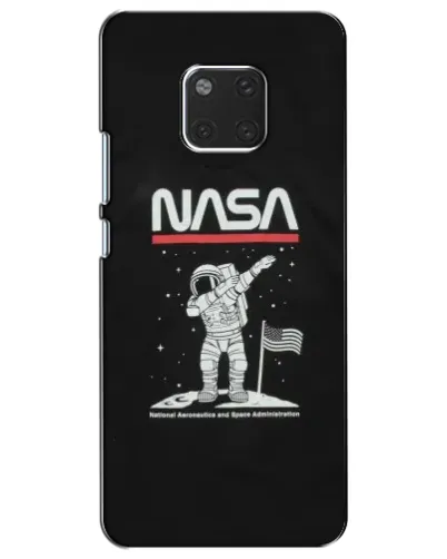 Чехол для Huawei Mate 20 (HMA-L09, HMA-L29) с картинкой «NASA — шагаем по Луне»