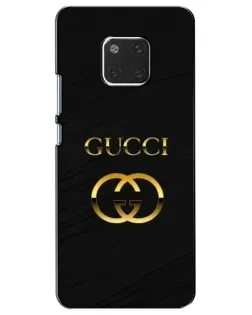 Чехол для Huawei Mate 20 (HMA-L09, HMA-L29) с картинкой «Золотой логотип Gucci»