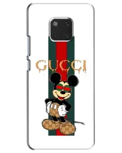Чехол для Huawei Mate 20 (HMA-L09, HMA-L29) с картинкой «Микки Маус Gucci — полосы»