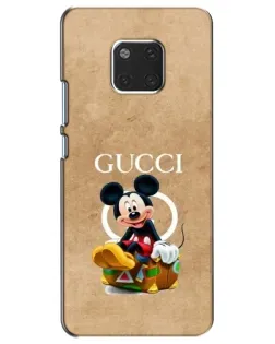 Чехол для Huawei Mate 20 (HMA-L09, HMA-L29) с картинкой «Микки Маус Gucci — крафт»