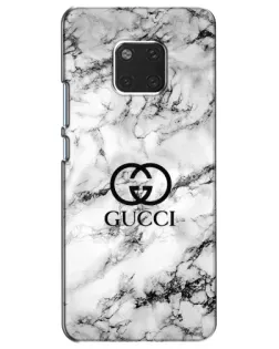 Чехол для Huawei Mate 20 (HMA-L09, HMA-L29) с картинкой «Gucci — мраморный шик»