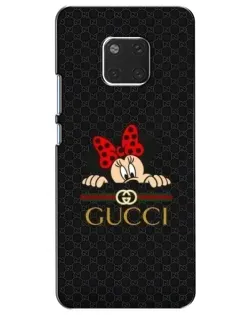 Чехол для Huawei Mate 20 (HMA-L09, HMA-L29) с картинкой «Минни Маус Gucci — черный»