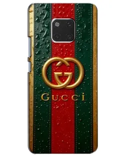 Чохол для Huawei Mate 20 (HMA-L09, HMA-L29) з картинкою «Gucci — фірмова смуга та золото» Чохол для Huawei Mate 20 (HMA-L09, HMA-L29) з картинкою «Gucci — фірмова смуга та золото»