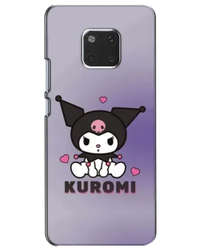 Чехол для Huawei Mate 20 (HMA-L09, HMA-L29) с картинкой «Kuromi — фиолетовый арт»
