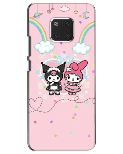 Чехол для Huawei Mate 20 (HMA-L09, HMA-L29) с картинкой «My Melody и Kuromi»